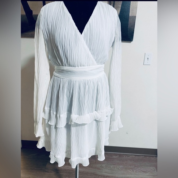 Simple Vintage midi white dress women's Size S Vintage White dress New - Picture 4 of 4